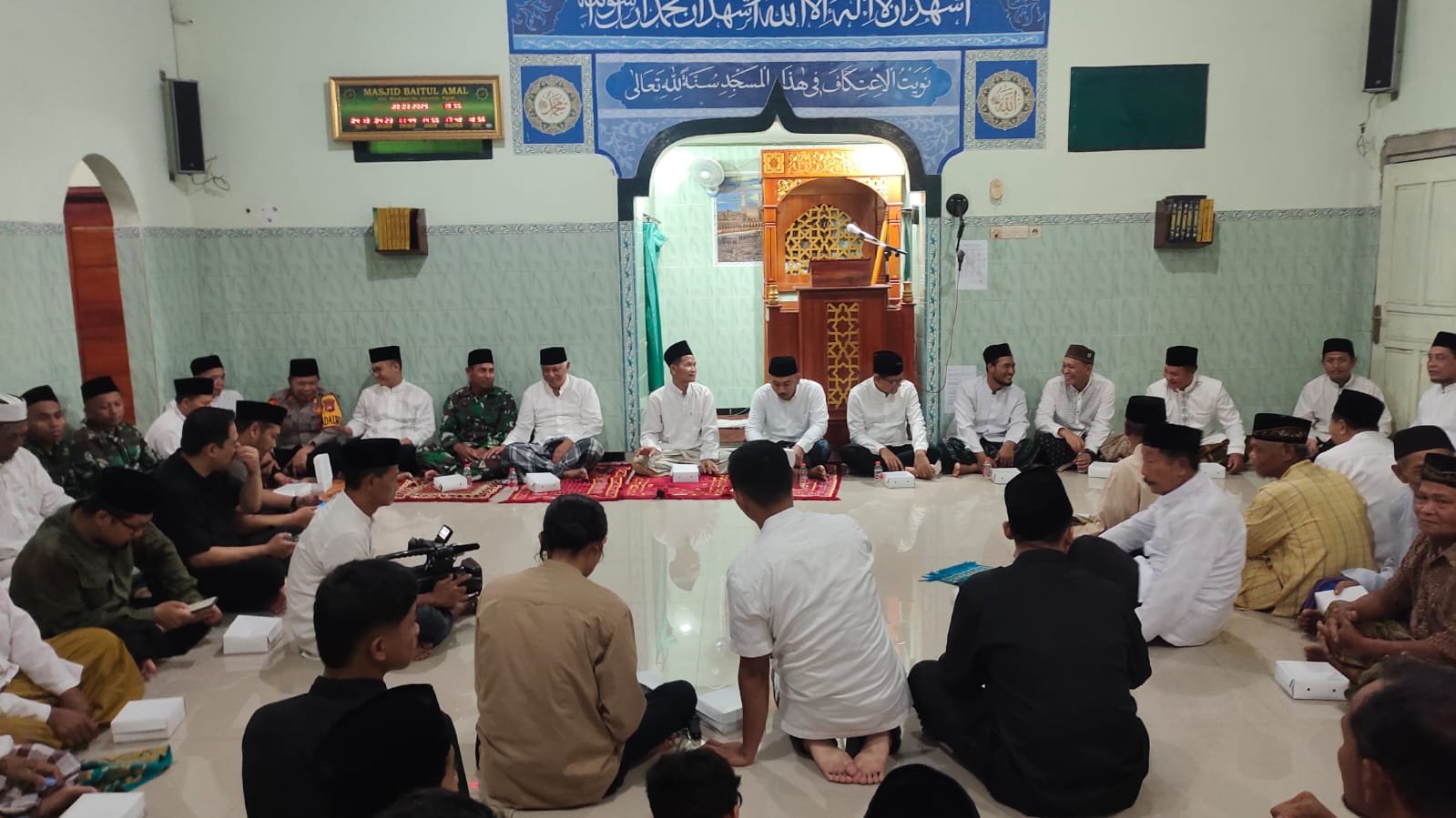 Safari Ramadhan 2446 H, Bupati Ngawi Ony Harsono di Masjid Baitul Amal Dusun Mardiasri Desa Jururejo Ngawi.