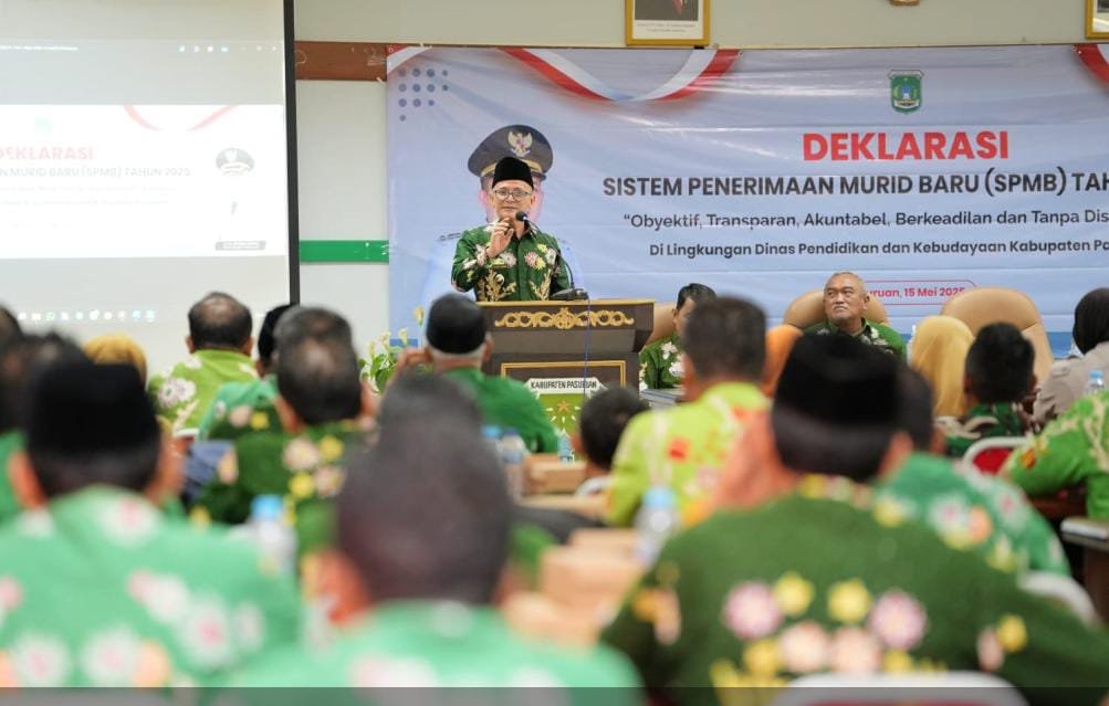 Gus Shobih Bersama Dispendikbud Kabupaten Pasuruan Gelar Sosialisasi Sekaligus Deklarasi Pelaksanaan SPMB. 