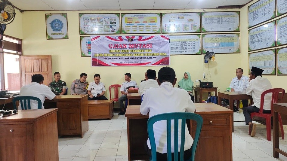 Pengisian Jabatan Sekretaris Desa Gembol Lewat Ujian Mutasi